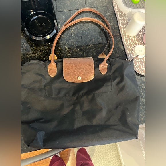 Large black Le Pliage Longchamp Tote - Picture 2 of 6